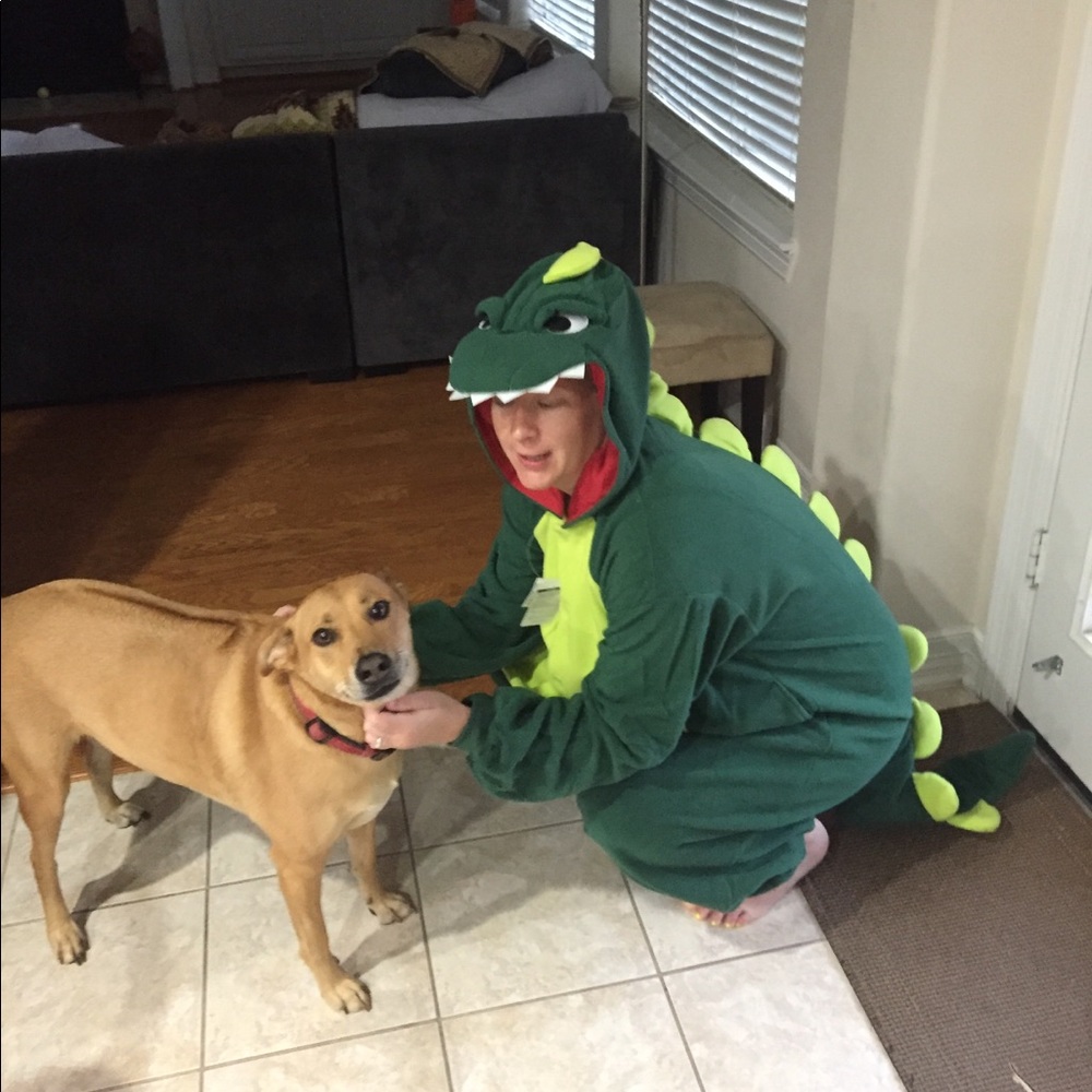 Dino button up costume